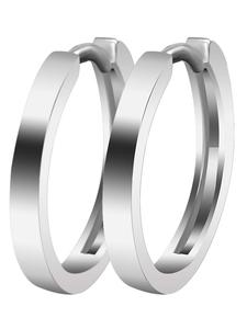 Adeliás Женские серьги - серьги-кольца на шарнирах из серебра 925 пробы