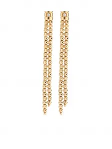 Серьги-подвески Moon из желтого золота с бриллиантами Officina Bernardi, золотой