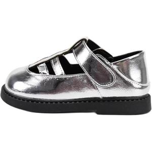 Нескользящие, износостойкие, дышащие низкие детские кроссовки для младенцев и малышей QINUOSHU, серебряный