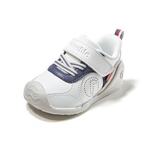 Легкие амортизирующие балансирующие низкие кроссовки для младенцев и малышей GINOBLE, белый/синий