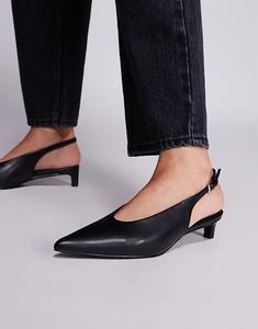 Туфли Public Desire Saskia на каблуке-рюмочке черного цвета