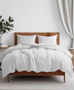 Всесезонное ультрамягкое одеяло из гусиного пуха, размер Twin Unikome, белый