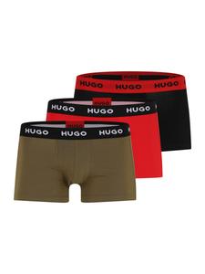 Боксеры HUGO, цвет Khaki/Red/Black