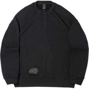 Мужская толстовка Li Ning, черная, с круглым вырезом, средней и стандартной длины