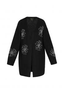 Вязаное пальто faina, черный