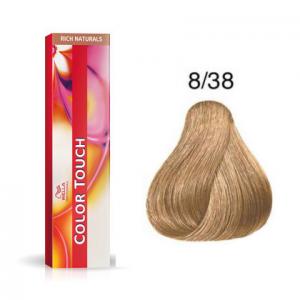 Wella Color Touch 8/38, Полуперманентная краска для волос без аммиака 8/38 60мл