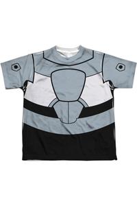 Футболка с коротким рукавом Teen Titans Go "Кибернетик" для детей Gildan, белый