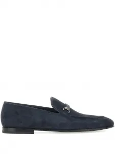 Замшевые плетеные мокасины Neil Barrett, синий