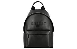 Филипп Плейн Рюкзак из телячьей кожи унисекс черный