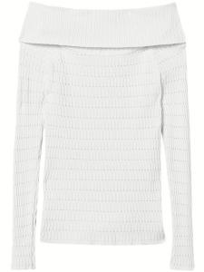 Свитер с открытыми плечами TWINSET, белый