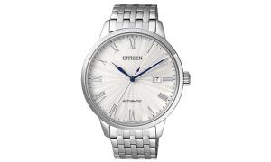 CITIZEN Часы Classic Mechanical Movement Stainless Steel Strap Watch Men's Watch White Dial, White