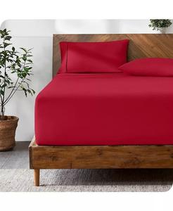 22-дюймовая простыня с очень глубокими карманами Bare Home, красный