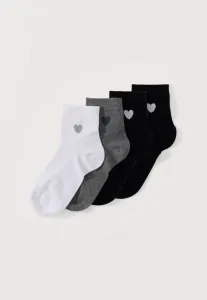 Набор из 4 носков с изображением сердца Lindex, Multi-Coloured
