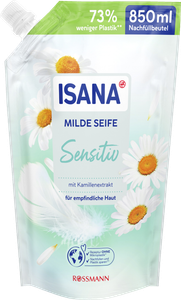 Жидкое мыло ISANA Milde Seife Sensitiv Nachfüllbeutel