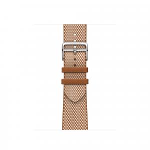 Ремешок для Apple совместимый из полиамидной нити HERMES, светло-бежевый