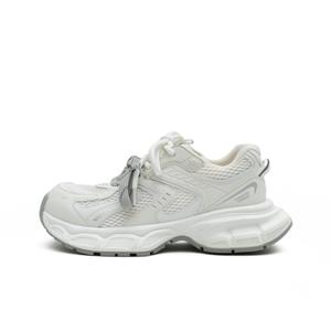 MASOOMAKE Высокие облегченные дышащие низкие кроссовки на платформе женские Polar White эконом-версия, цвет Polar White (Economy Edition)