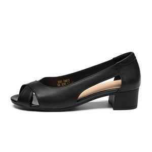 Повседневные однобортные туфли женские ZHR, Black