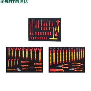 Shida SATA 09928, 68-компонентный комплект для ремонта транспортных средств на новой энергии, ремонт оборудования для электрификации электромобилей, комплект изоляции VDE