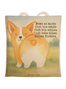 Сумка-шоппер Corgi Po Design с надписью белого цвета Mr. & Mrs. Panda