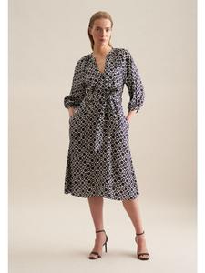 Длинное платье Seidensticker Regular, темно-синий