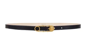 Medusa Detailed Safety Pin Belt VERSACE, черный