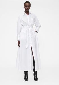 Платье GAP GAPSTUDIO POPLIN BELTED MAXI SHIRTDRESS, Optic White/White Denim