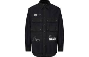 Рубашка мужская черная Evisu, черный