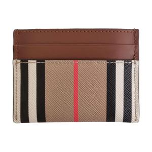 Кожаный с хлопком картхолдер мужской светло-умбра Burberry