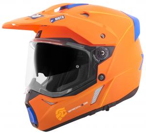 FC-Moto merkur pro прямой шлем для эндуро, Orange Matt