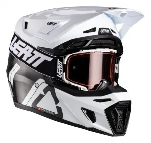 Комплект внедорожный шлема Moto 9.5 V26 Leatt, карбон/белый