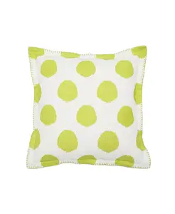 Декоративная подушка с принтом в виде цитроновых точек Carol & Frank, yellow