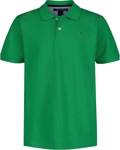 Рубашка-поло Tommy Hilfiger Ivy с короткими рукавами для мальчиков, застежка на пуговицы, мягкая и удобная, Bright Green