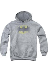 Батмен худи с выцветшим лого для детей Gildan, Athletic Heather