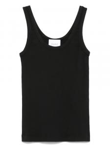 Майка с вышитым логотипом Nude, черный