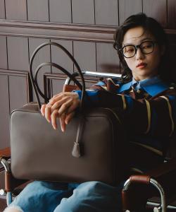 Квадратная сумка-бостон с длинной ручкой United Base, цвет Brown