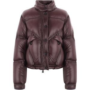 Пуховик женский бордовый Moncler