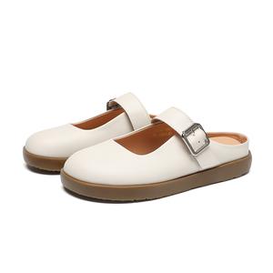 Тихие, износостойкие сандалии с закрытым носком для женщин ZHR, Apricot