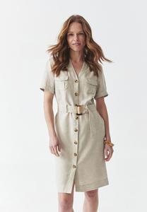 Платье-рубашка TATUUM, бежевый/меланж