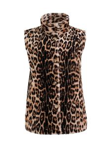 Жилет из овчины с анималистичным принтом Made For Generations с двухсторонним принтом WOLFIE FURS, цвет Leopard Print