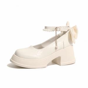 Туфли на высоком каблуке для женщин Circle small, White Pearl