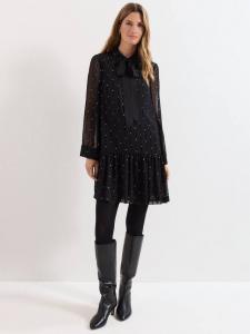 Мини-платье Tessa с фольгированным принтом Phase Eight, Black