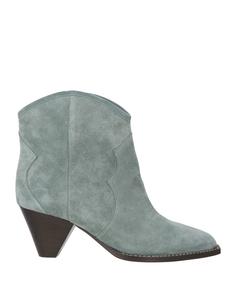Ботильоны Isabel Marant, серо-зеленый