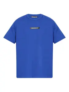 Футболка с нашивкой-логотипом Versace Jeans Couture, синий