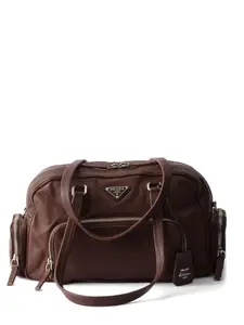 Большая сумка-тоут Prada, коричневый