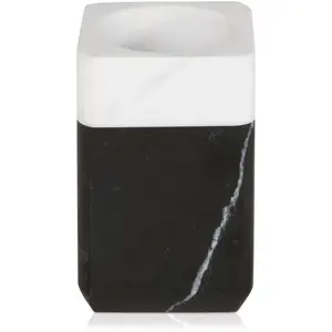 Подставка для зубных щеток Möve «Black & White», мрамор, цвет black/snow