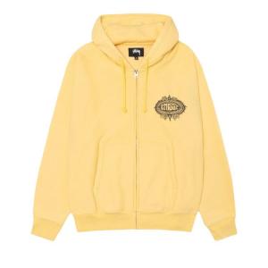 Худи Stussy Mantra Zip Hoodie, Yellow