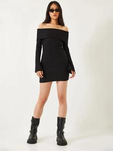 Bianco Lucci Вязаное платье в черном цвете