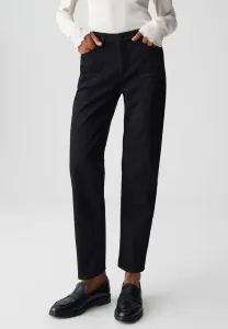 Джинсы средней посадки до щиколотки прямого кроя. Opus, Black