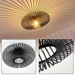 »Devin« круглый металлический потолочный светильник черного цвета hofstein