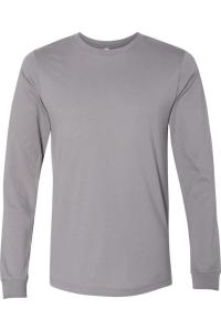 Футболка унисекс из джерси с длинным рукавом BELLA + CANVAS, цвет storm